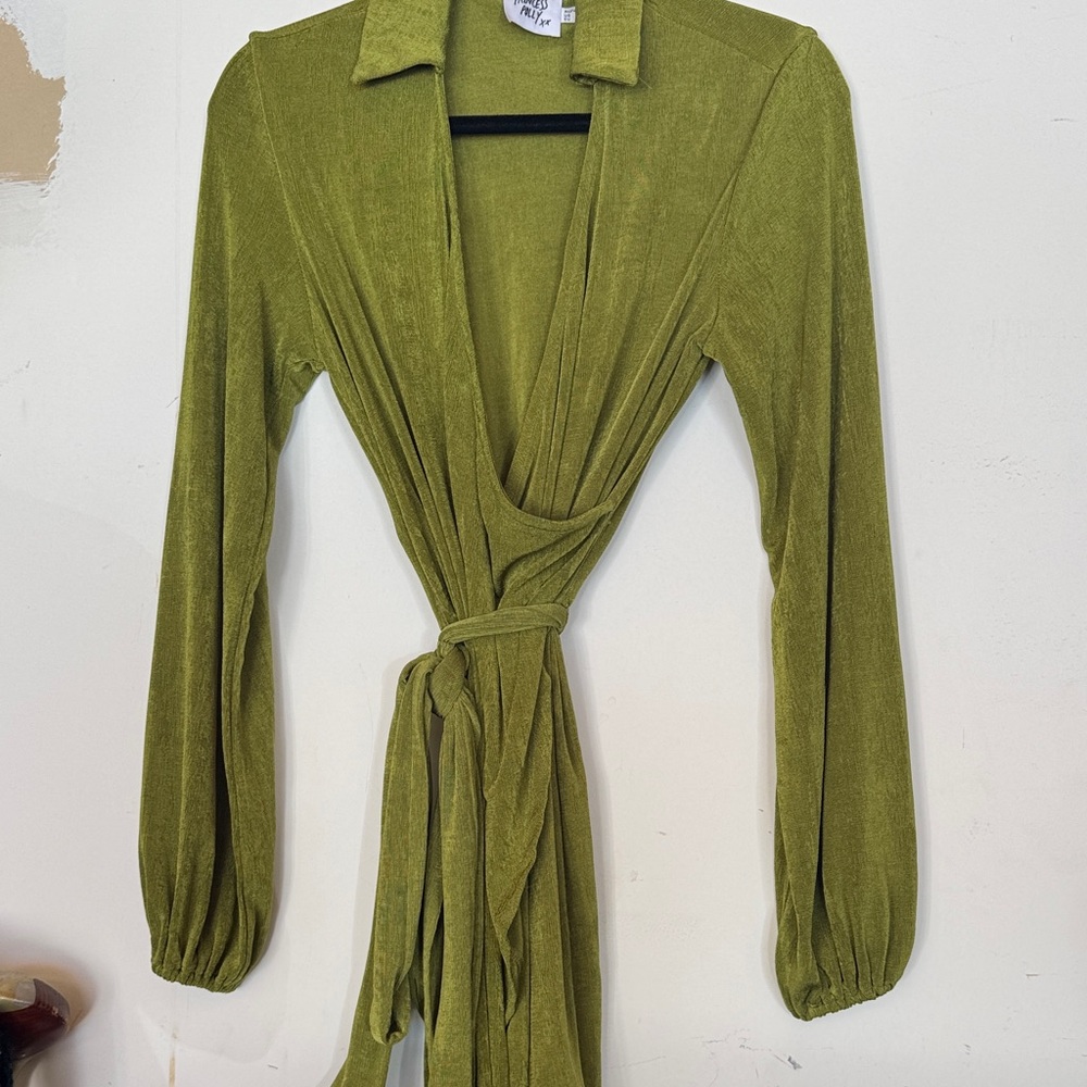 Princess Polly Olive Long Sleeve Dress